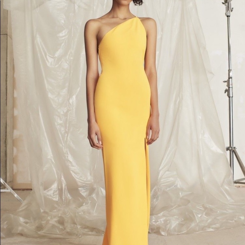 Solace London Orange Evening Dress